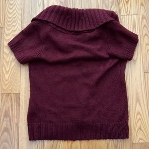 Burgundy Layering T-Shirt Sweater/Vest